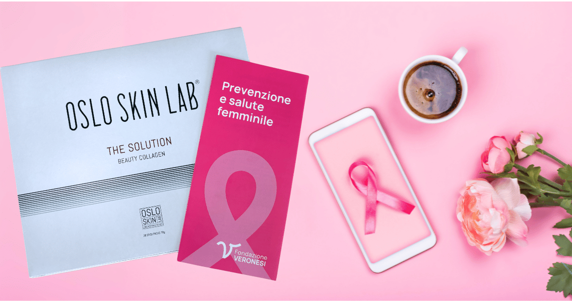 Confezione The Solution con sopra depliant fondazione Umberto Veronesi